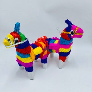 Mini fiesta burro piñata , cinco de mayo , mini donkey party favor, boho fiesta , fiesta birthday,  mini piñata