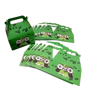 12 gamer boxes , goodie boxes, favor boxes , gift boxes