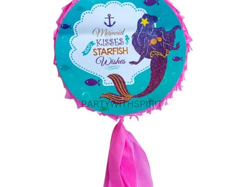 Mermaid theme piñata,  under the sea , Mermaid