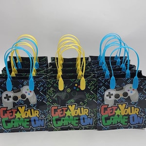 12 gamer goodie bags, candy bags, favor bags , gift bags