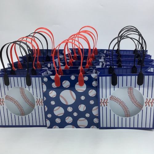 12 Baseball Theme Goodie Bags Gift Bags Favor Bags Candy Etsy
