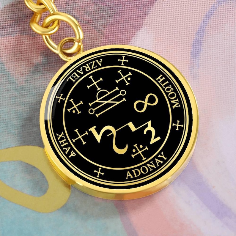 Archangel Azrael Talisman Keychain. Sigil of Protection, Guardian Angel ...