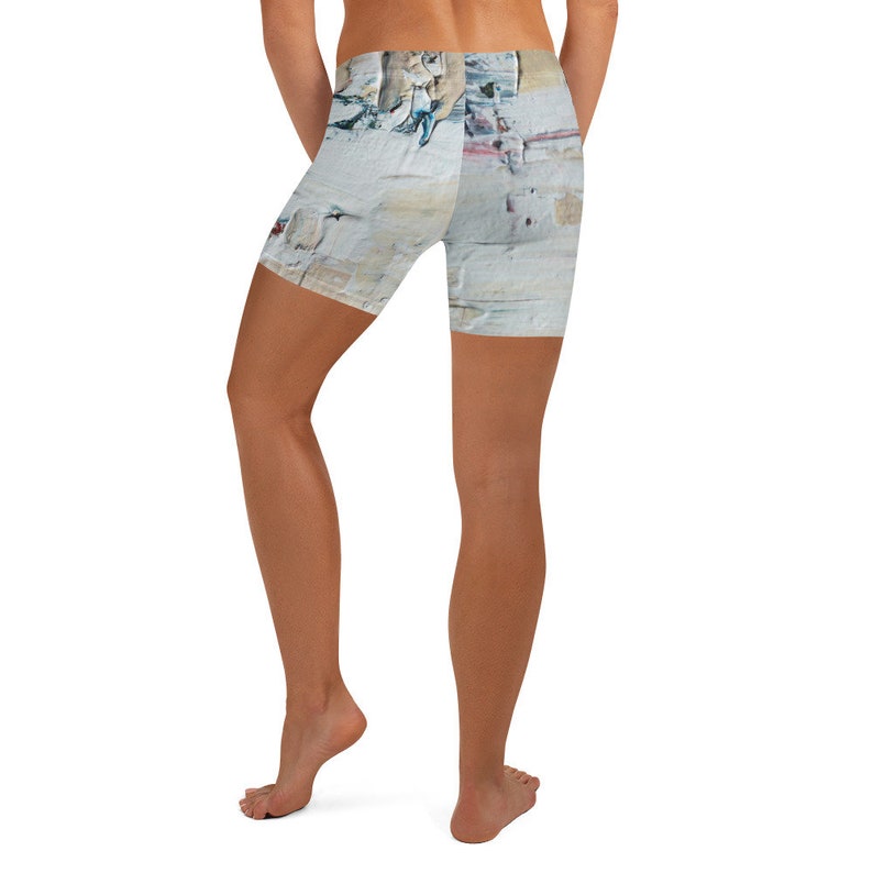 Women/'s Shorts Abstract Paint Splat Design
