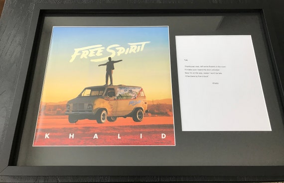 Khalid Free Spirit Framed Vinyl Lp Personalized Etsy