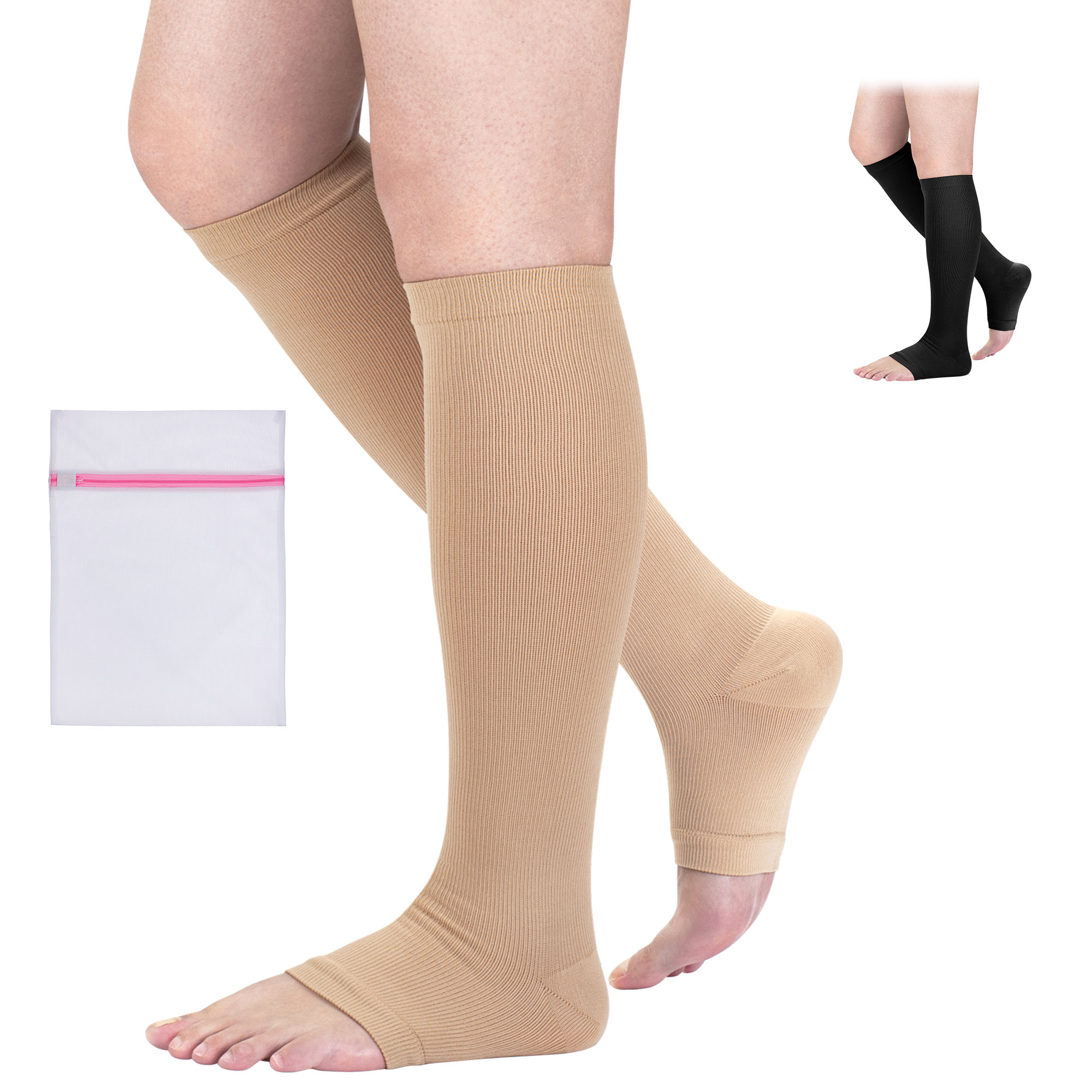 Compression Socks Varicose Veins Knee High Nurse Teacher Medical Stockings  - China Compression Socks and Compression Stockings price