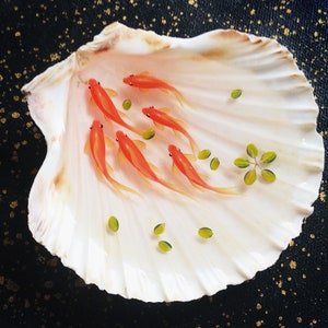 Koi Shell Painting,Shell art painting, 3D resin painting of koi in natural shells,Painting Art, Collection Art, Art Decoration,gift
