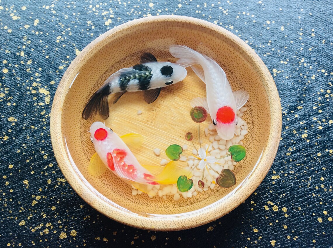 Koi Fish Resin Painting3d Acrylic Paintingresin Painting Etsy