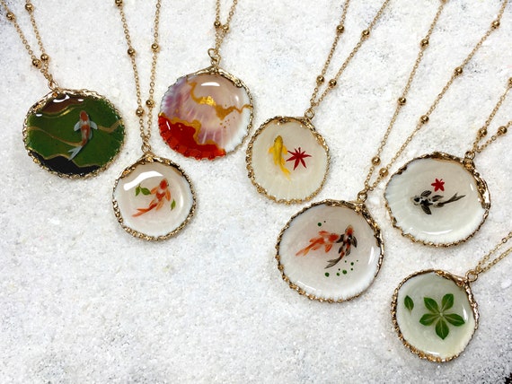 Shell Koi Fish Pendants Shell Koi Fish Pendants