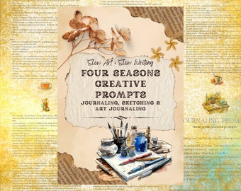 Four Season Creative Prompts - journaling, sketching & art journaling
