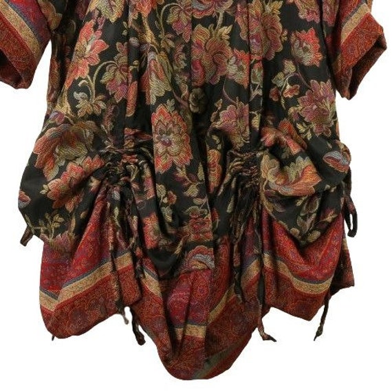 NWT Lee Andersen Patchwork Tapestry Tuck Coat Lon… - image 4