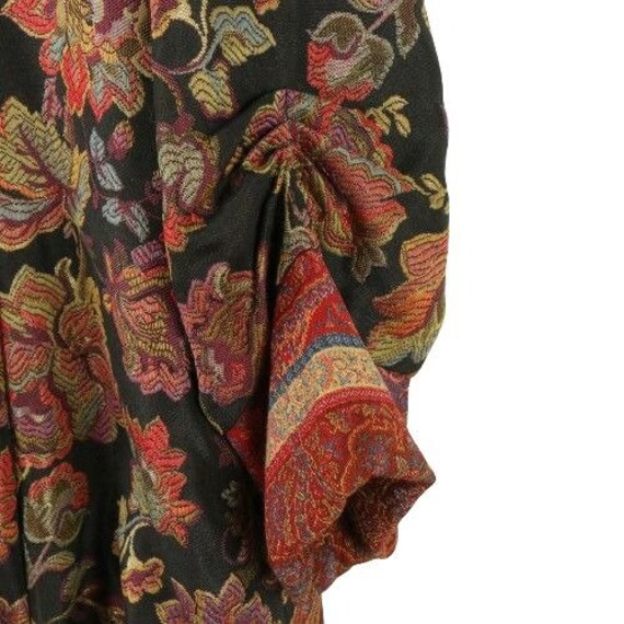 NWT Lee Andersen Patchwork Tapestry Tuck Coat Lon… - image 3