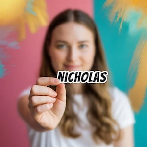 Personalised Waterproof Name Stickers for Water Bottles, Laptops, Lunchboxes, Party Favours & More, Waterproof Label for Kids and Adults