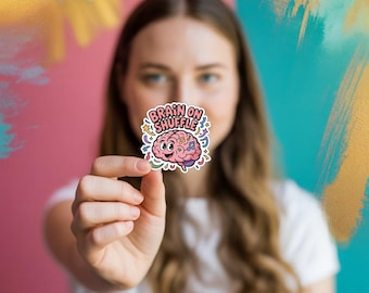 Funny ADHD Brain Vinyl Sticker: Neurodivergent Mental Health Gift