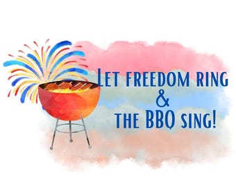 Barbecue patriotique PNG