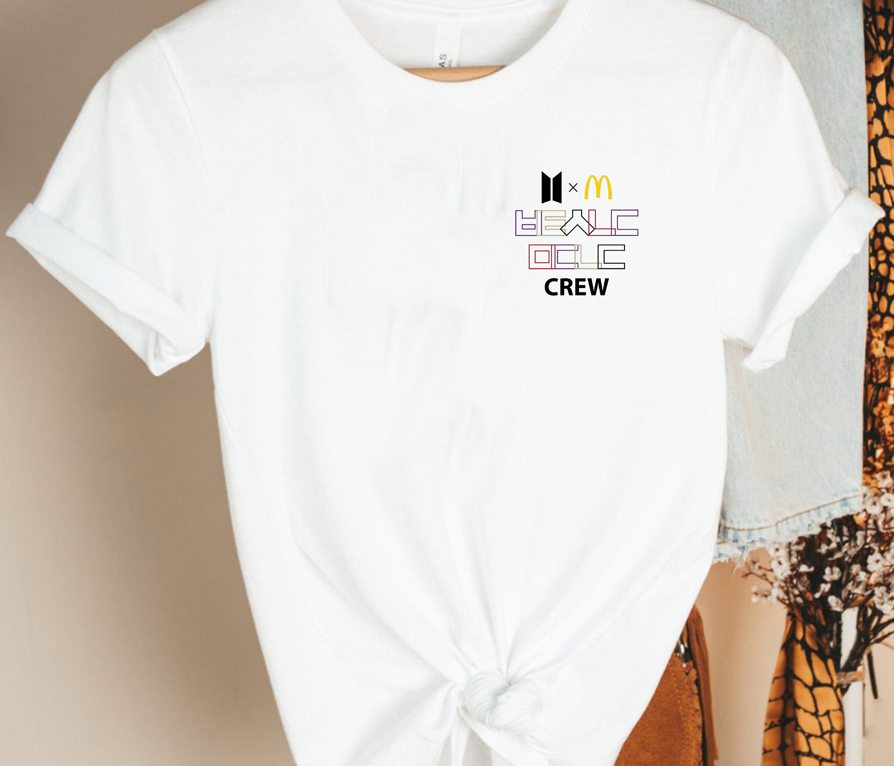 bts mcdonald's employee shirt