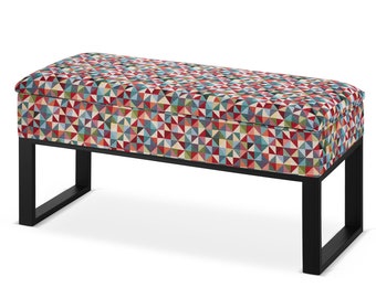 Trunk HANDMADE | bench with storage | upholstered chest | pouffe with storage | seat with storage | upholstered box | 100 of colors