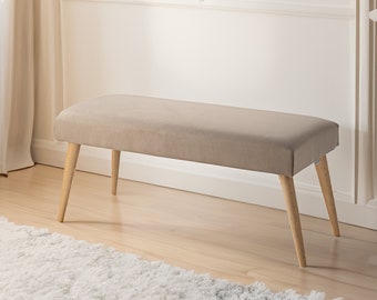 Banc Pouf Meubles Pouf Fait Main Pouf Siège Couloir Banc d'entrée Pouf rembourré Siège rembourré Banc rétro Banc rembourré fait main