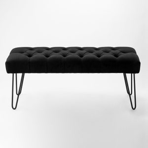 Banc En Métal Pouf Industriel Meubles Rembourrés Pouf Fait Main Couloir Siège Matelassé LOFT bench4home image 2