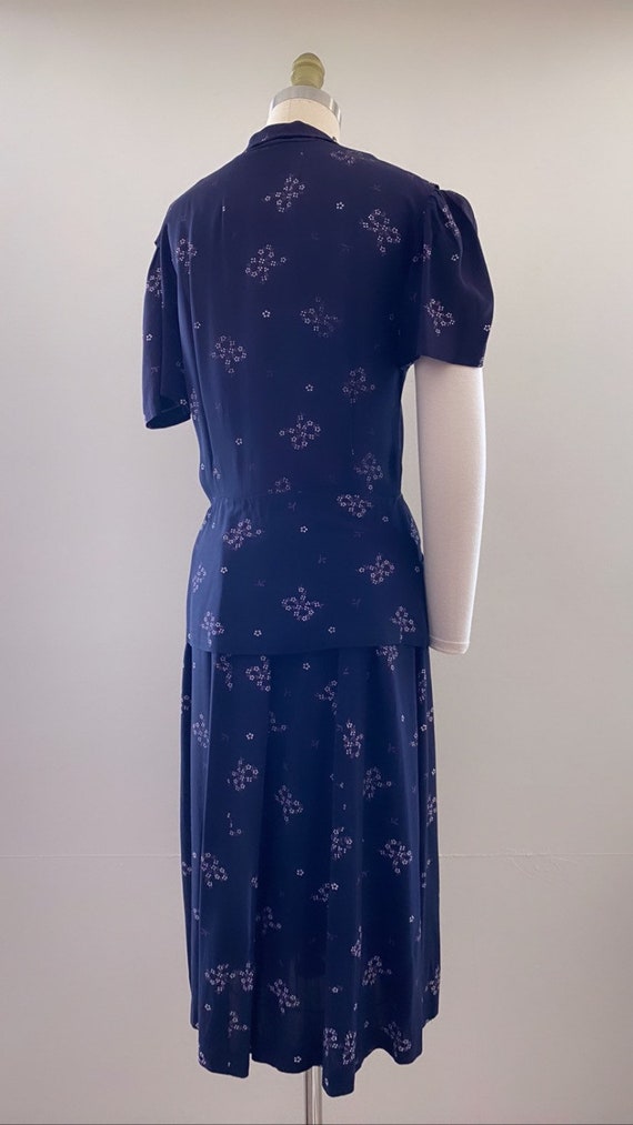 Late 1940s | early 1950s peplum dress - image 4