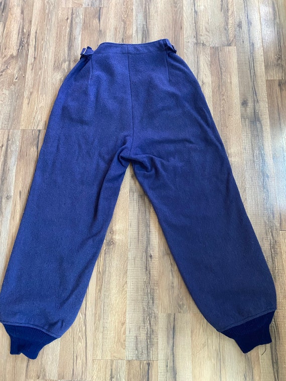 1930s | 1940s Chippewa wool blue ski pants - image 2