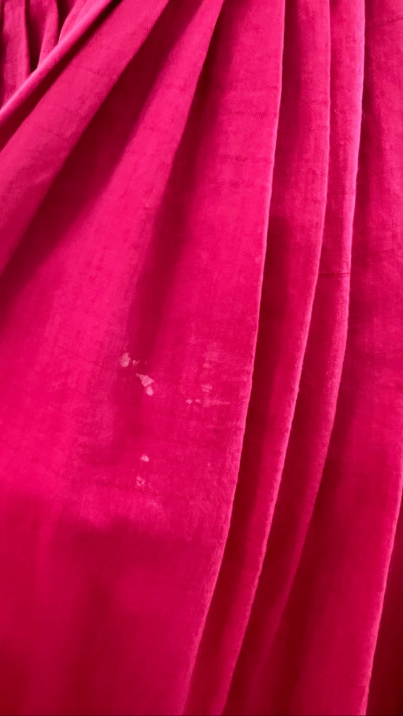 1950’s raspberry rhinestone cotton dress - image 10