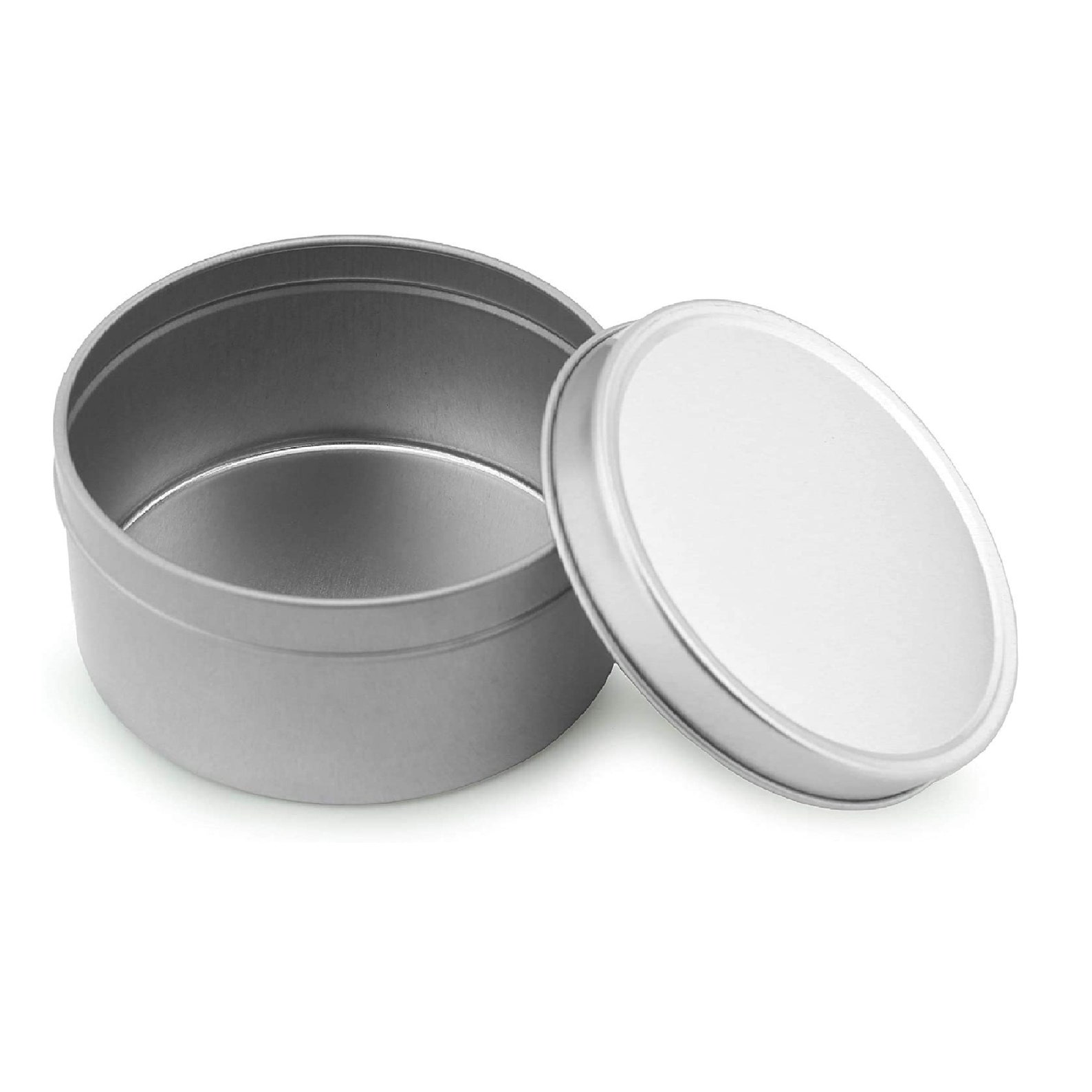 8oz Metal Tins 12 Pack Deep Round Seamless Steel Tins for Etsy