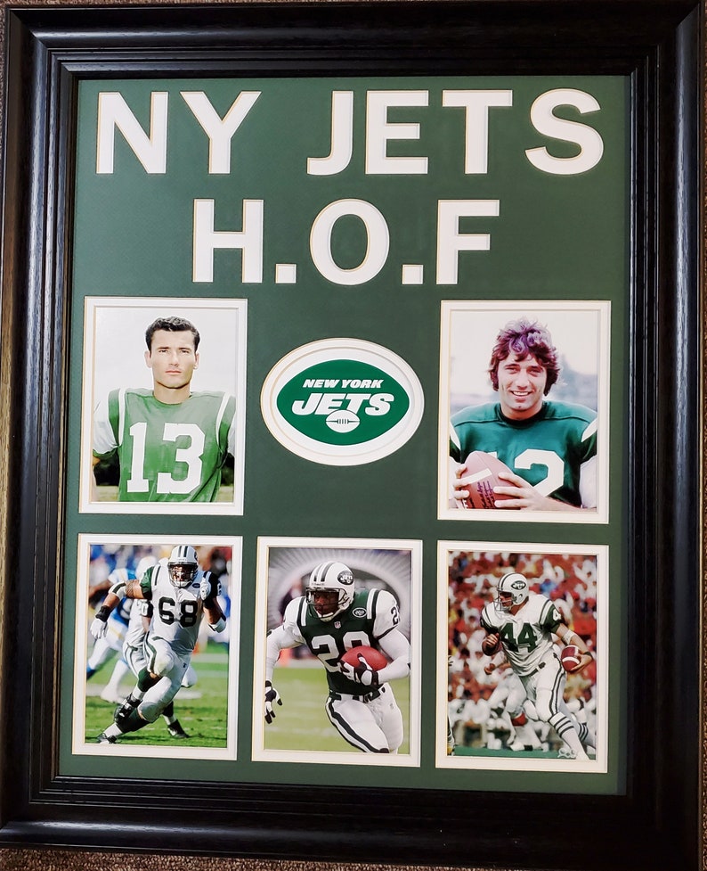 NY JETS Hall of Fame Custom Engraved Photo Mat Gift for Him Etsy