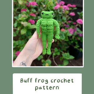 Buff frog crochet pattern