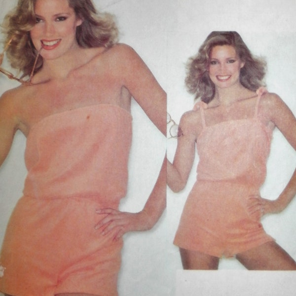 Vintage 1979 McCalls 6597 Playsuit Pattern Miss 6 8 Petite Shorts Summer Jumpsuit Stretch Knit 70's 80's Crazy Five CrazyFiveVintage