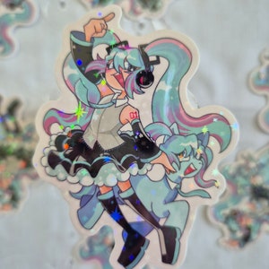 Hatsune miku sticker! Holographic star