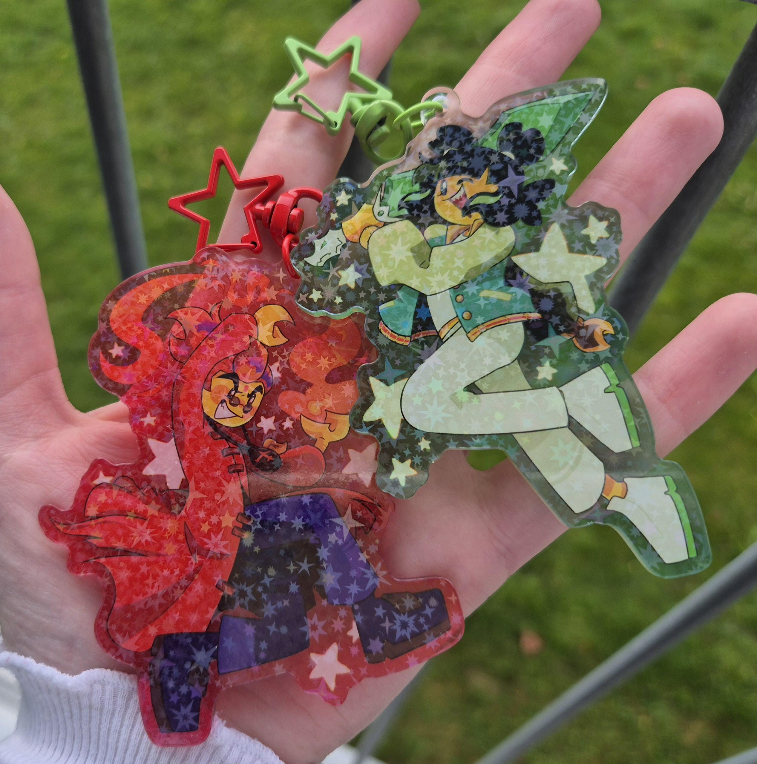 LMK - Monkie Kid Keychains! Star Holographic - Mei and