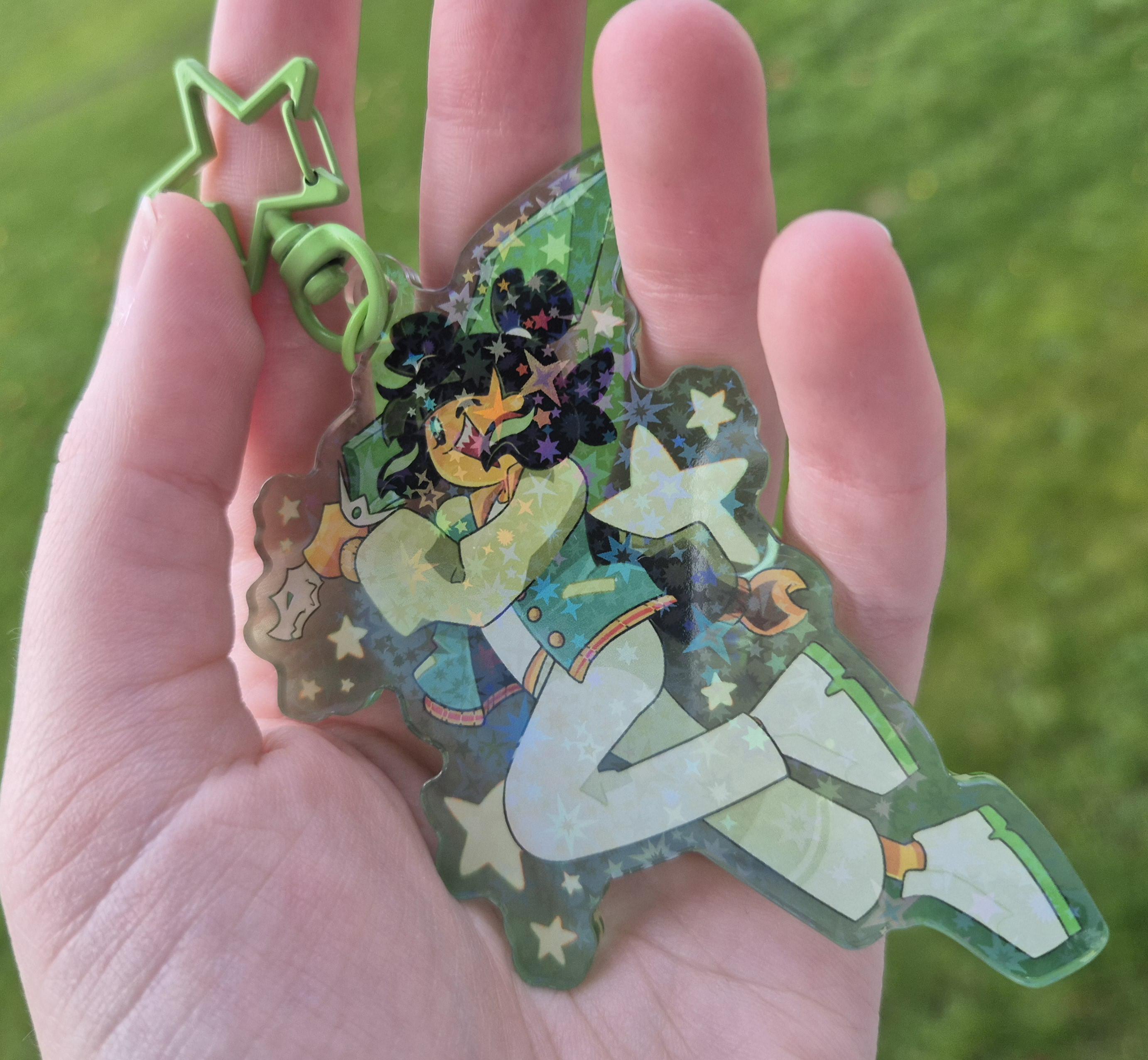 LMK - Monkie Kid Keychains! Star Holographic - Mei and