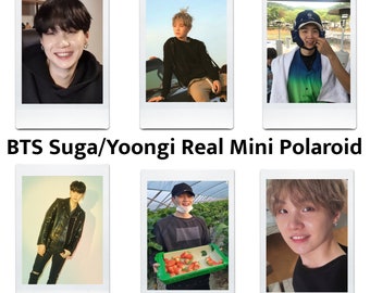 May include: Six Polaroid-style photos of a young man with black hair. The photos show him in different settings, including a car, a greenhouse, and a room. The photos are all in color and have a vintage feel.