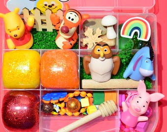 Themed Homemade Sensory Playdough Kit, Sensory Bin, Montessori, Busy Box, Sensory Kit, Sensory toy, Play dough Kit, Gifts for kids