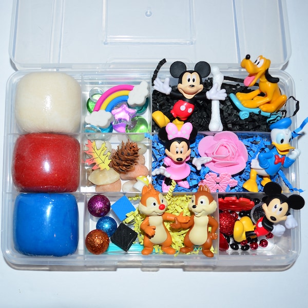 Themed Sensory Playdough Kit, Sensory Bin, Montessori, Busy Box, Sensory Kit, Sensory toy, Play dough Kit, Gifts for kids