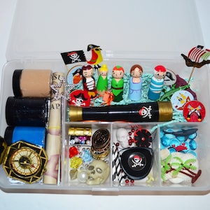 Peter Pan Story Book Playdough Kit, Sensory Bin, Montessori, Busy Box, Sensory Kit, Sensory toy, Play dough Kit, Gifts for kids