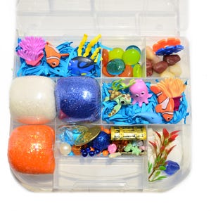 Themed Homemade Sensory Playdough Kit, Sensory Bin, Montessori, Busy Box, Sensory Kit, Sensory toy, Play dough Kit, Gifts for kids