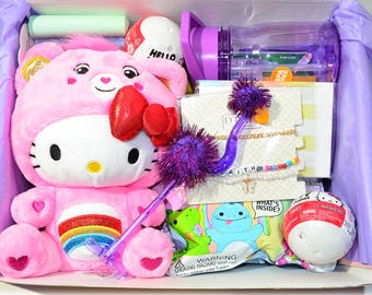Personalized Pre-Filled Girls Themed Gift box * Unique Birthday Gift for kids * surprise box • Toys, Activities gift- Thinking of you gift