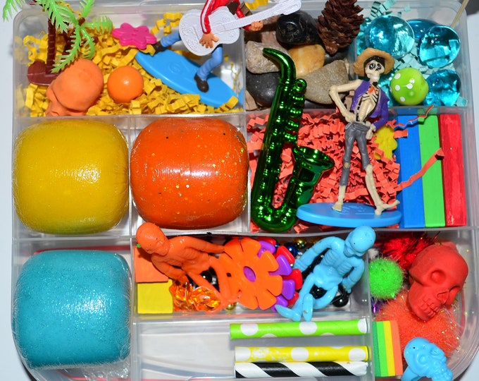 Themed Sensory Playdough Kit, Sensory Bin, Montessori, Busy Box