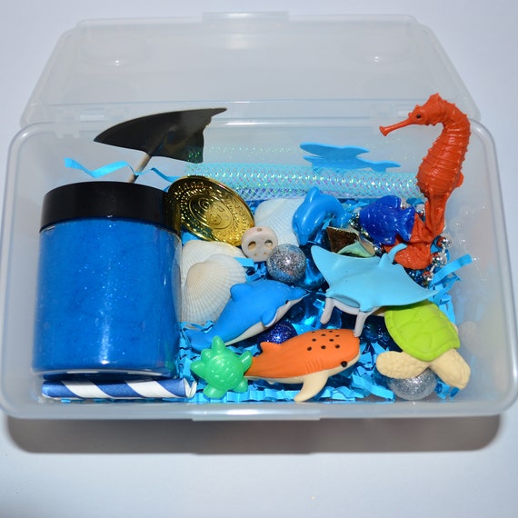 Kit de plastilina sensorial Sea Life casero, kit de plastilina, kit de  plastilina Busy Box, kits sensoriales de plastilina, kit de caja de  actividades