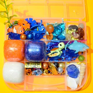 Themed Homemade Sensory Playdough Kit, Sensory Bin, Montessori, Busy Box, Sensory Kit, Sensory toy, Play dough Kit, Gifts for kids