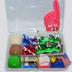 Baseball/Sports playdough Sensory Kit -Playdough kit, Themed playdough kit, busy box kit, loose parts play, Screen free Play, kid gift