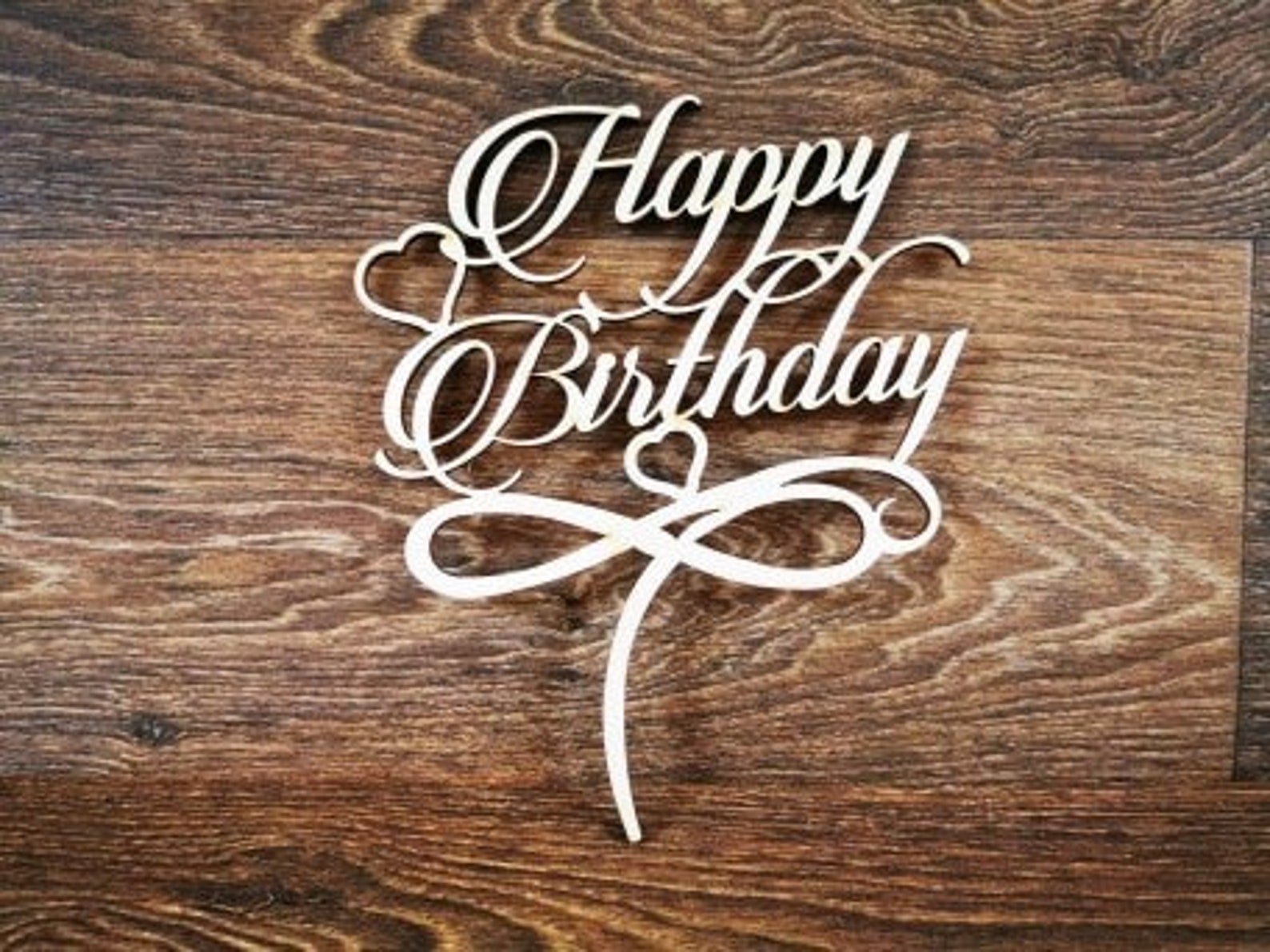 Laser Cut DXF Files Cnc Router Cake Topper Happy Birthday 4mm Etsy