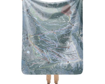 Snowmass, Colorado Ski Resort Map blanket