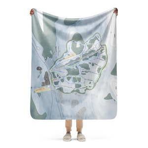 Magic Mountain, Idaho Ski Resort Map blanket