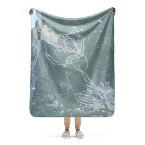 White Pass, Washington Ski Resort Map Blanket