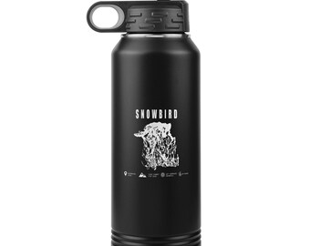 Snowbird,Utah Ski Resort Carte 32oz Water Bottle Tumbler