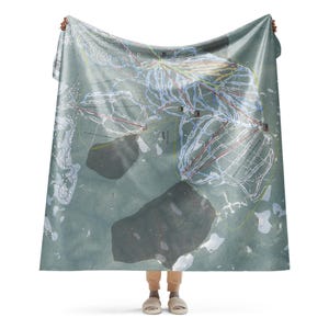 Northstar, California Ski Resort Map blanket