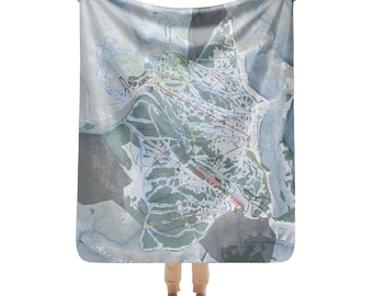 Grand Targhee, Wyoming Ski Resort Map blanket