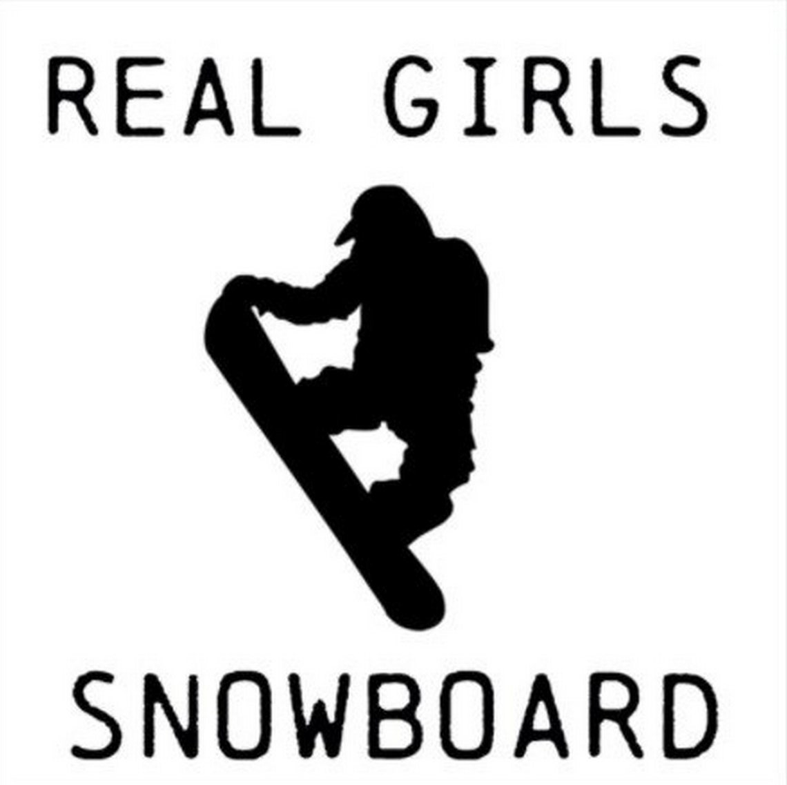 Real Girls Snowboard Charm Bracelet, Snowboard Gift, Gift for